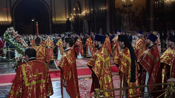 Праздник Светлой Пасхи встретили в храме Христа Спасителя